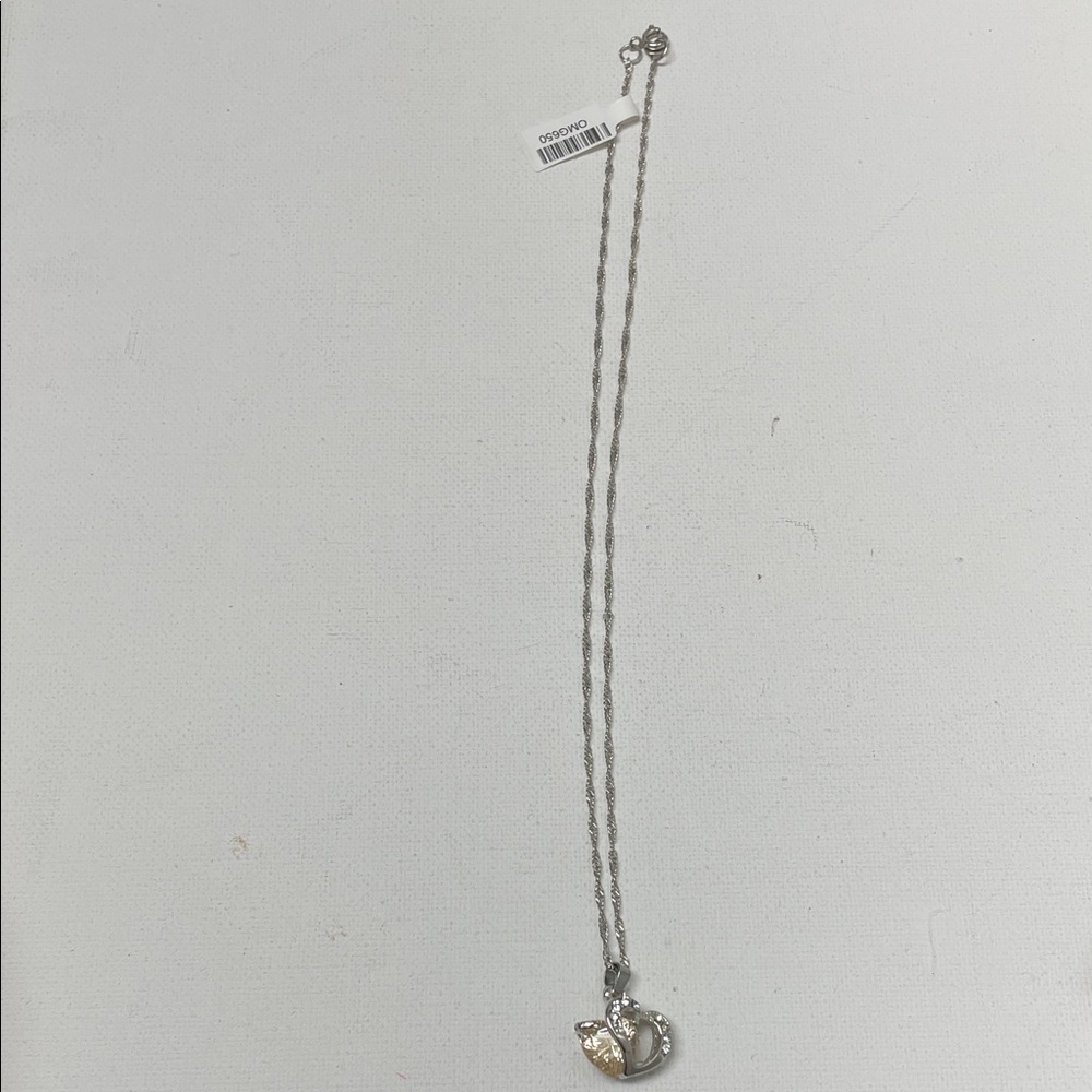 Elegant Silver Heart Pendant Necklace